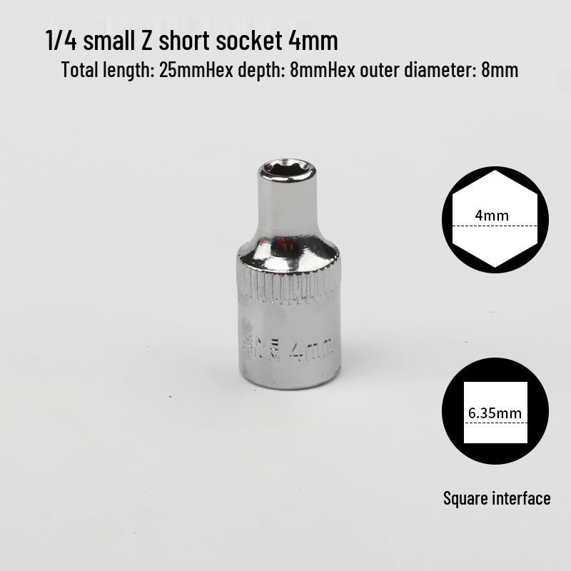 

Набор инструментов трещоточного ключа с шестигранной головкой: Головки 5.5/7/8/10 мм, 6.3 мм, 1/4 дюйма малая трещотка