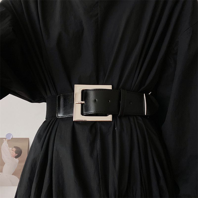 Pu Modern Black Womens Waist Belt For Summer Fashion Ideal For Dresses Blouses And