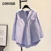Comfortable Long Sleeve Shirt Women's Autumn Simple Retro Loose Casual Plus Size Blouse Jacket