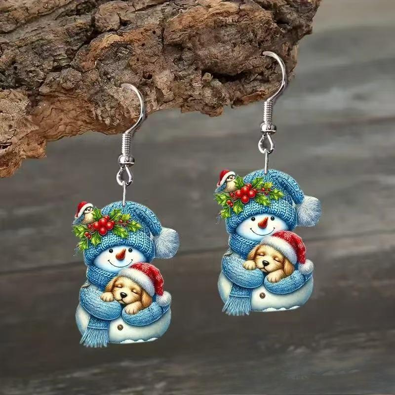 1 Pair Fairy Magic Charming Elf with Hummingbird Acrylic Pendant Perfect for Valentine's Day Earrings