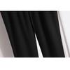 DIMANAF Summer 2025 Plus Size Women Loose High Waist Basic Elastic Pants Casual Trousers Long Wide Leg Pants