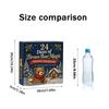 -Day Brown Bear Advent Calendar with 2D Hanging Ornaments for Christmas Countdown - Surprises