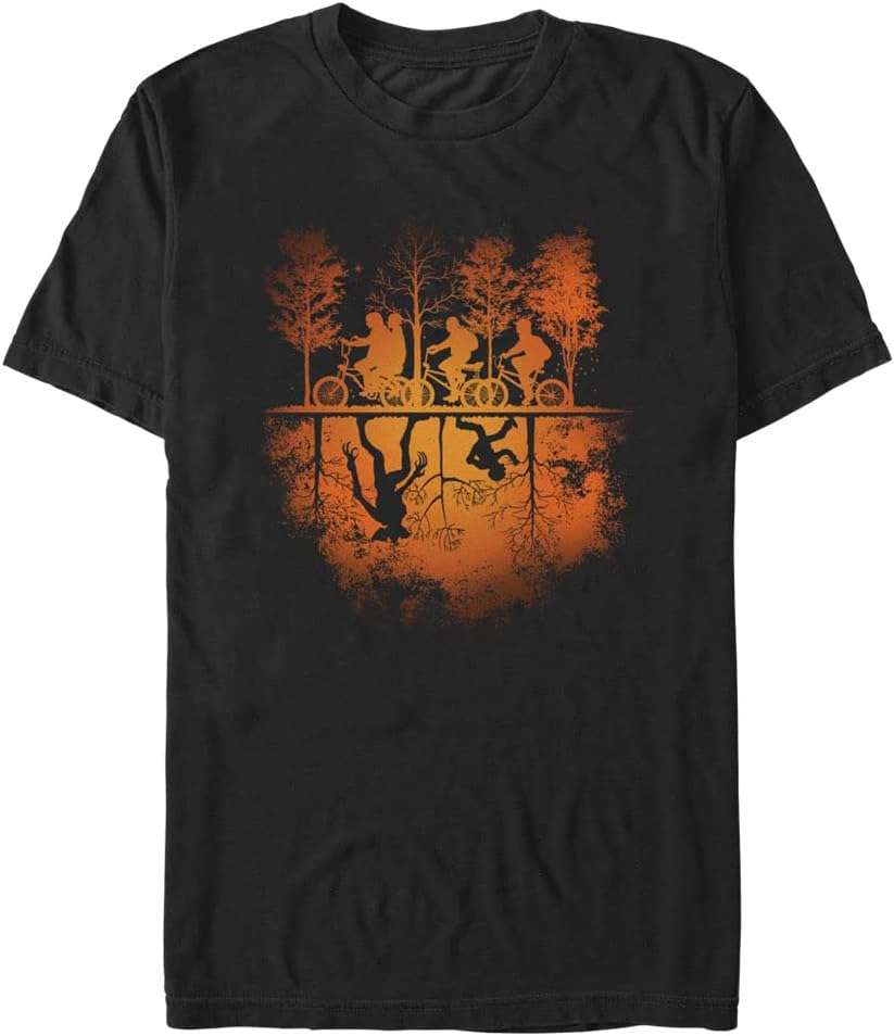 Stranger Things Men s Big Upside Down Pumpkin T-Shirt 4XL