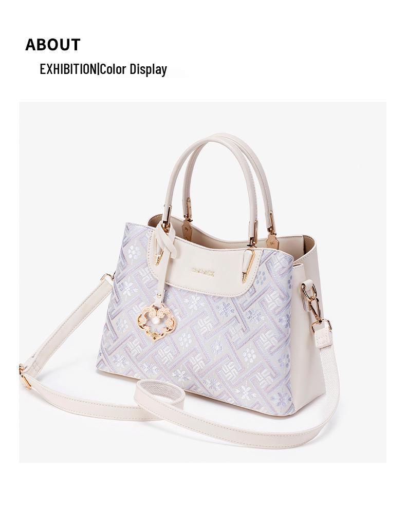 Guangxi Zhuang Heritage Brocade Women's Large Capacity Shoulder/Crossbody Bag 2026 – High-End Style Handbag