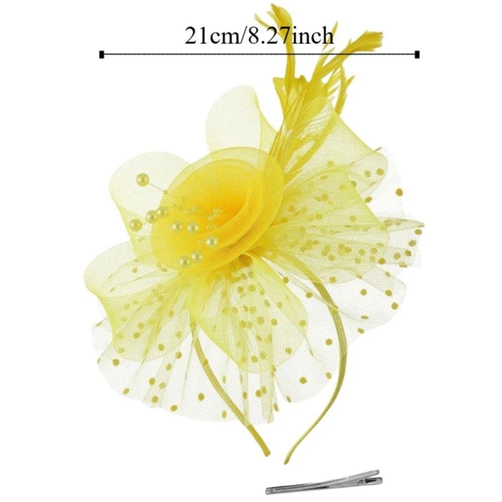 Flower Mesh Party Mesh Hair Band Bride Headdress Bride Headdress  Cocktail Party