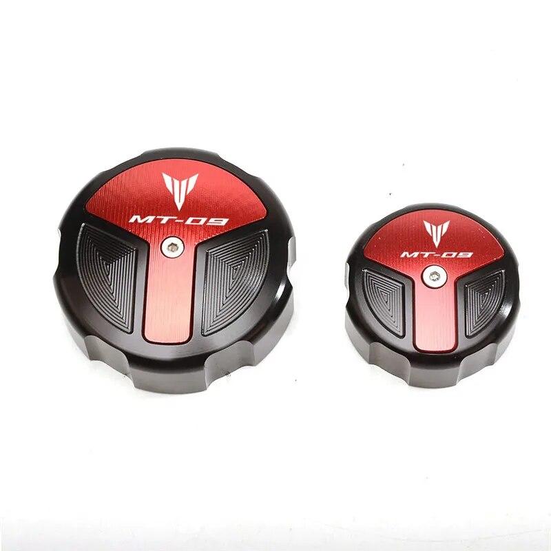 Motorcycle Newest Rear & Front Fluid Reservoir Cap For Yamaha MT09 MT-09 SP TRACER 9/GT  2022 Brake Cylinder Cover