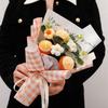 Crochet Flowers Graduation Flower Bouquet Eternal Flower Wedding Guests Gift Woven Sunflower Mother's Day Gifts