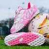 Kinder-Kreuz-Drehverschluss Fußballschuhe mit AG & TF Stollen für Jungen und Mädchen