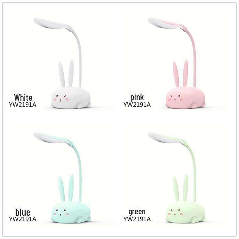 Bear Cartoon Study Lamp: Creative USB-Charged Night Light for Children's Bedroom or Bedside