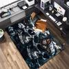 1PC Skull Dark Gothic Pattern Printed Carpet Rug for Living Room Bedroom Home Sofa Decoration,Non-slip Floor Mat Floor Mat