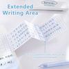 Extendable Foldable Sticky Notes 3-in-1 Lined/Dotted/Grid Self-Stick Notes Self-Adhesive Memo Pads School Office Supplies
