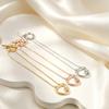 Three Color Double Layer Heart Crystal Bracelets for Daily Wear, Birthday Gifts Micro Inlaid Craftsmanship Unisex Affordable Luxury Gifts