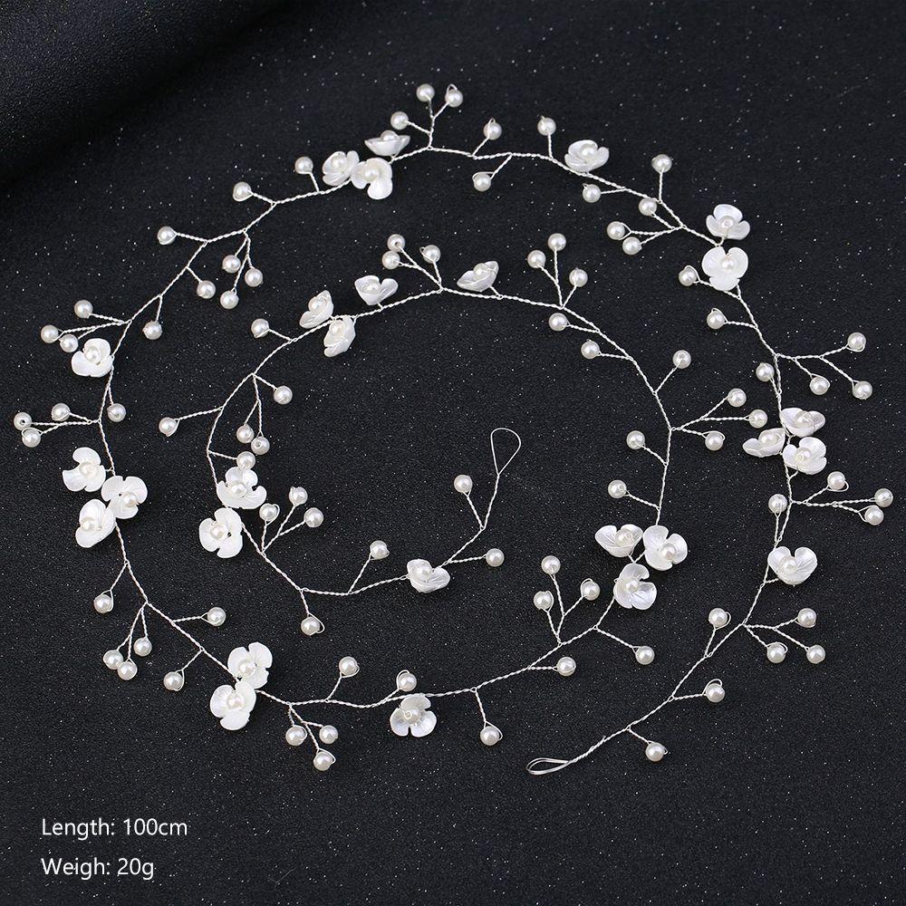 Jewelry Hair Ornaments Wedding Hair Accessories Bride Crystal Headband Bridal Hair Vine Pearl Leaf