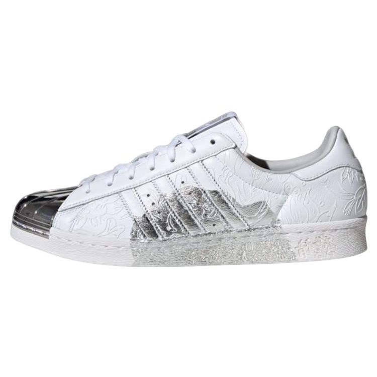 Adidas Originaler Han Meilin X Superstar 80S Semsket Skinn Low-Top Sneakers Unisex Sneakers Hvit Svart Sølv ID4388