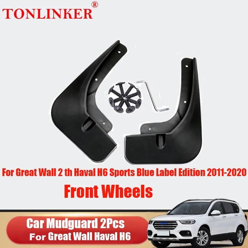 

Автомобильное крыло для Great Wall GWM Haval H6 2th 2014 2014-передние и задние колеса, брызговики, брызговики на крыло, комплект из 4 шт. 2 Pcs Black D