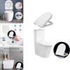 Universal White Toilet Seat Cover Soft Close Quick Install Durable Urea Resin Thick Design