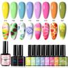 Nail Art Sponge Stamp Set Solid Color Potting Gel Gradient Blush Painting Polish DIY Tool