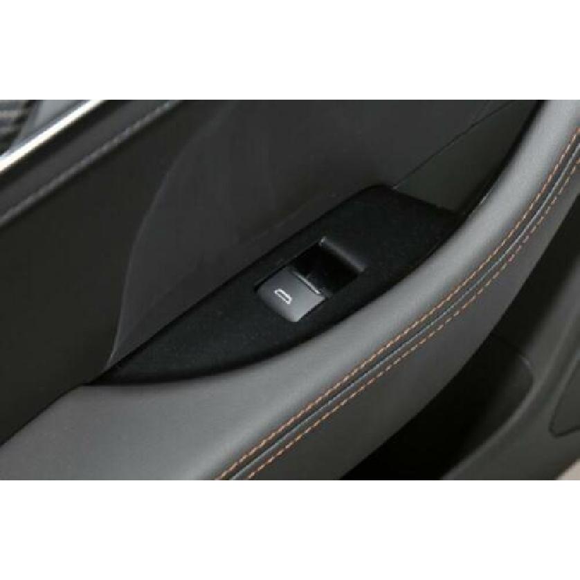 4pcs Silver Steel Car Window Lift Glass Switch Frame For Cadillac CT5 -