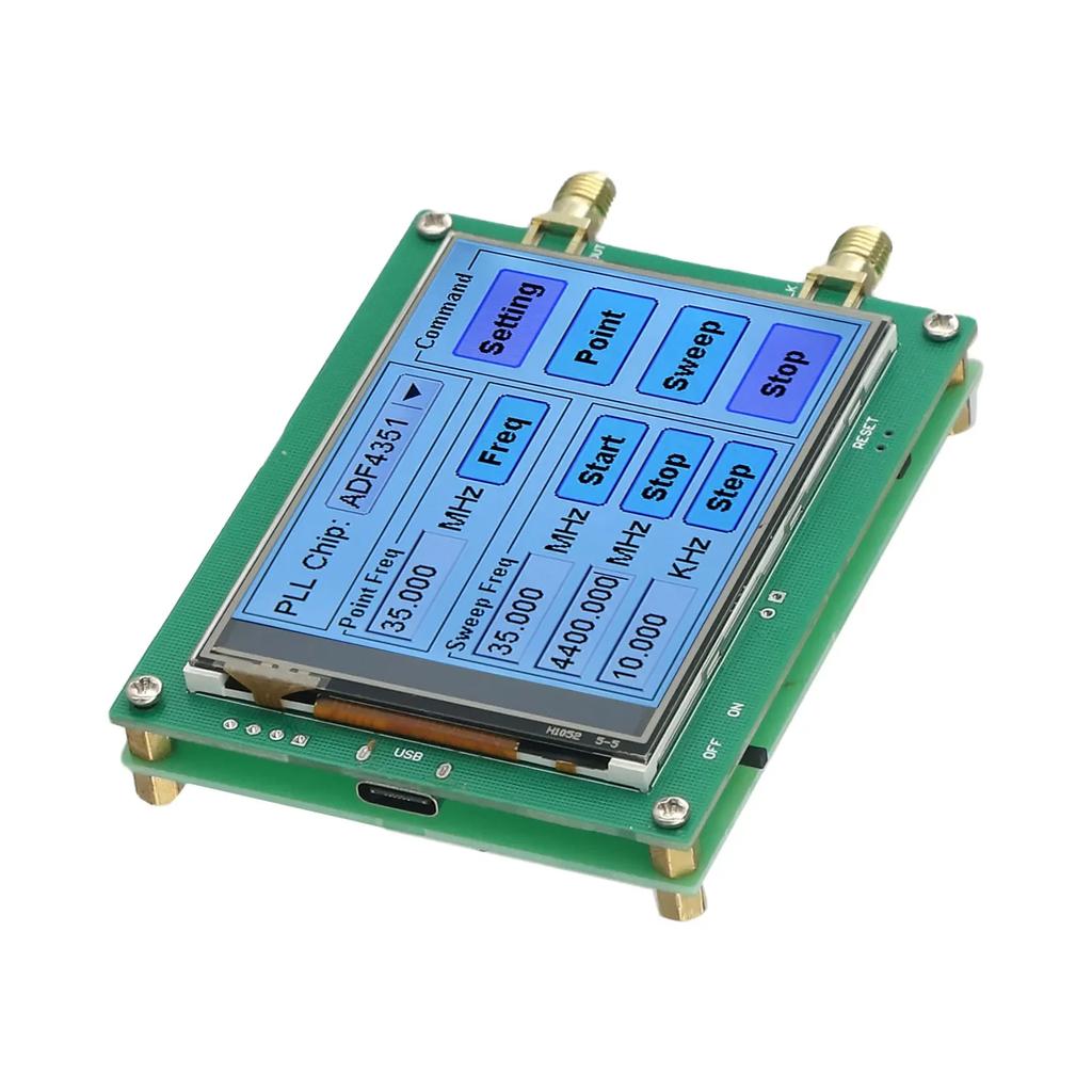 ADF4350/ADF4351 RF Generator Sweep Frequency Generator Touch Screen
