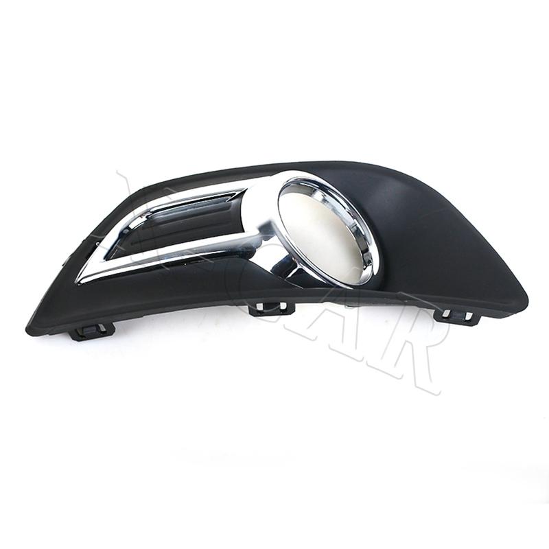 Front Bumper Chrome Cover Fog Light Lamp Cover Frame Cap Car Styling For Citroen C4 2008 2009 2010 2011