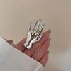 Korean Style Hand Shape Finger Buckle Zinc Zinc Alloy Gothic Rings Vintage Stereoscopic Rings  Friend