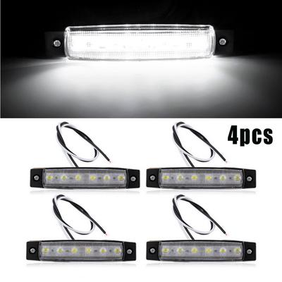 4PC Marine Grade 12 Volt Large Waterproof Cool White LED Courtesy Lights Set