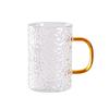 Hammered High Borosilicate Glass Mug with Handle
