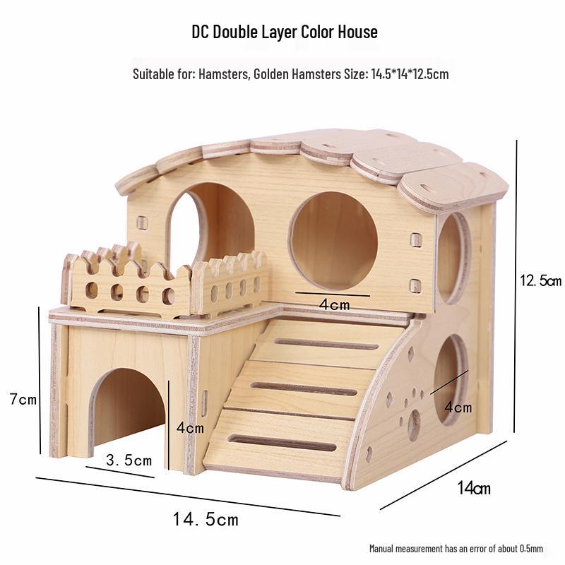 

Укрытие для хомяка из массива дерева: Маленький домик-игрушка и гнездо с лестницей-платформой No Specification