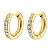 Fashion Stainless Steel Ear Buckle Womens Trendy Simple Light Luxury Earrings Holiday Gift