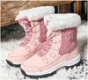 Women's Winter Snow Boots: Velvet-Lined, High-Top, Trendy, Warm Outdoor Footwear.