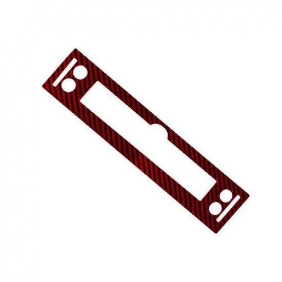 Red Carbon Fiber Heated Seat Button Frame Trim For Honda Ridgeline 2017-20 TypeA