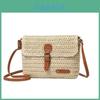 Retro Summer Woven Crossbody Bag For Daily Commute And Beach