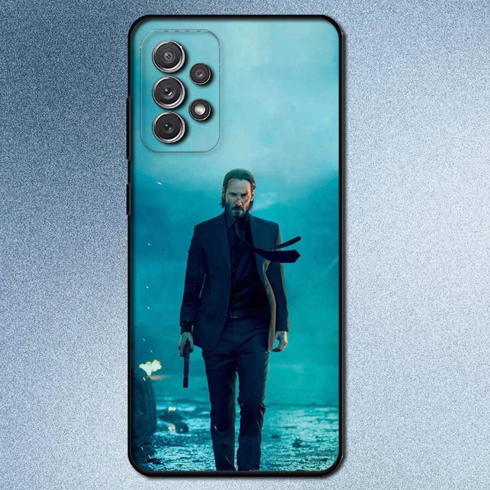 Cool J-John Wick For Samsung S 25,24,23,22,30,21,10,9,Ultra,Plus,Lite,FE,4,5G Black Soft Case Phone Case