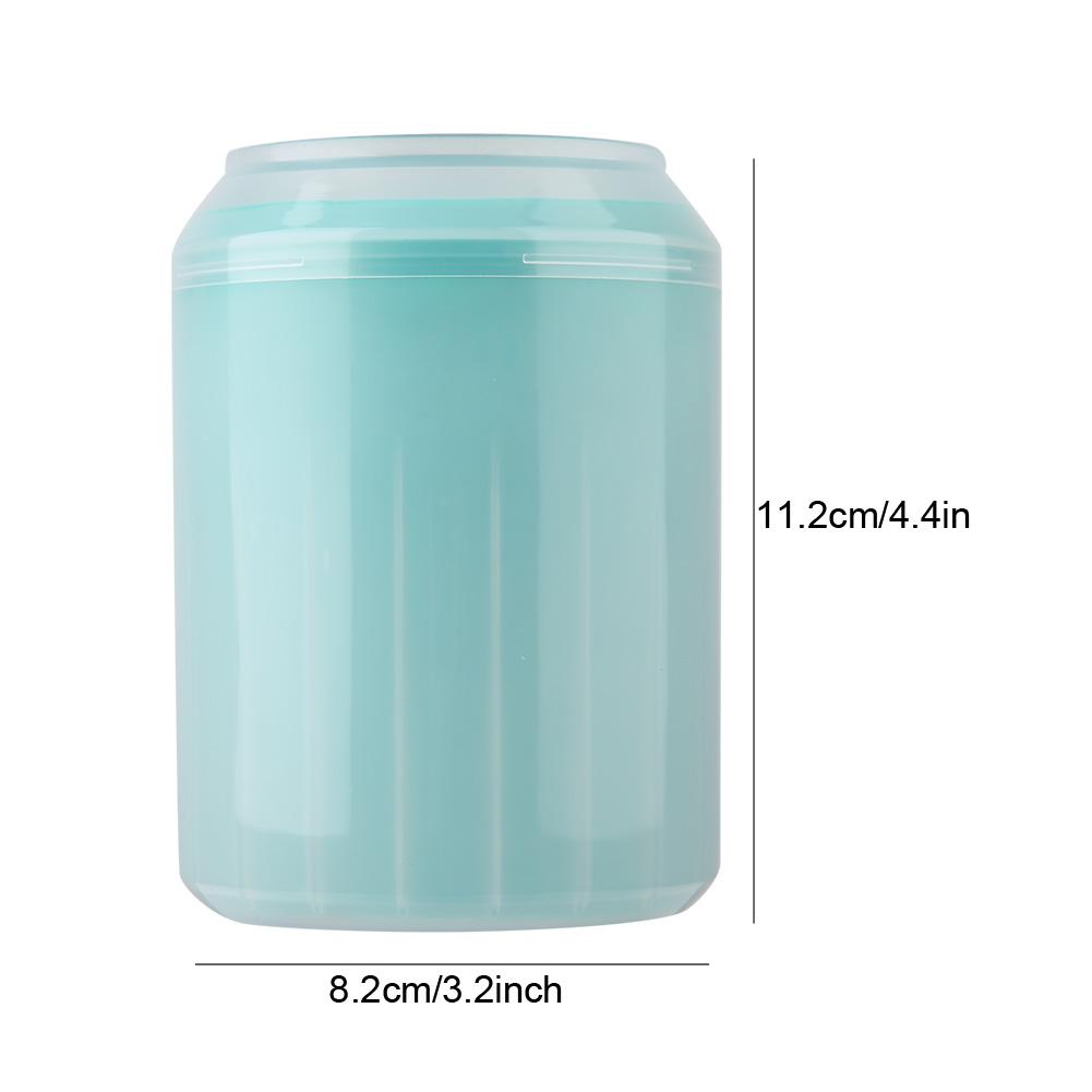 Removable Dog Paw Cleaner Cup Pet Cleaning Brush Cup Dog Foot Cleaning Cup Tool (Green)