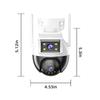 Dual-Image Wireless PTZ Surveillance Camera with Binocular Linkage for Outdoor Home Monitoring
