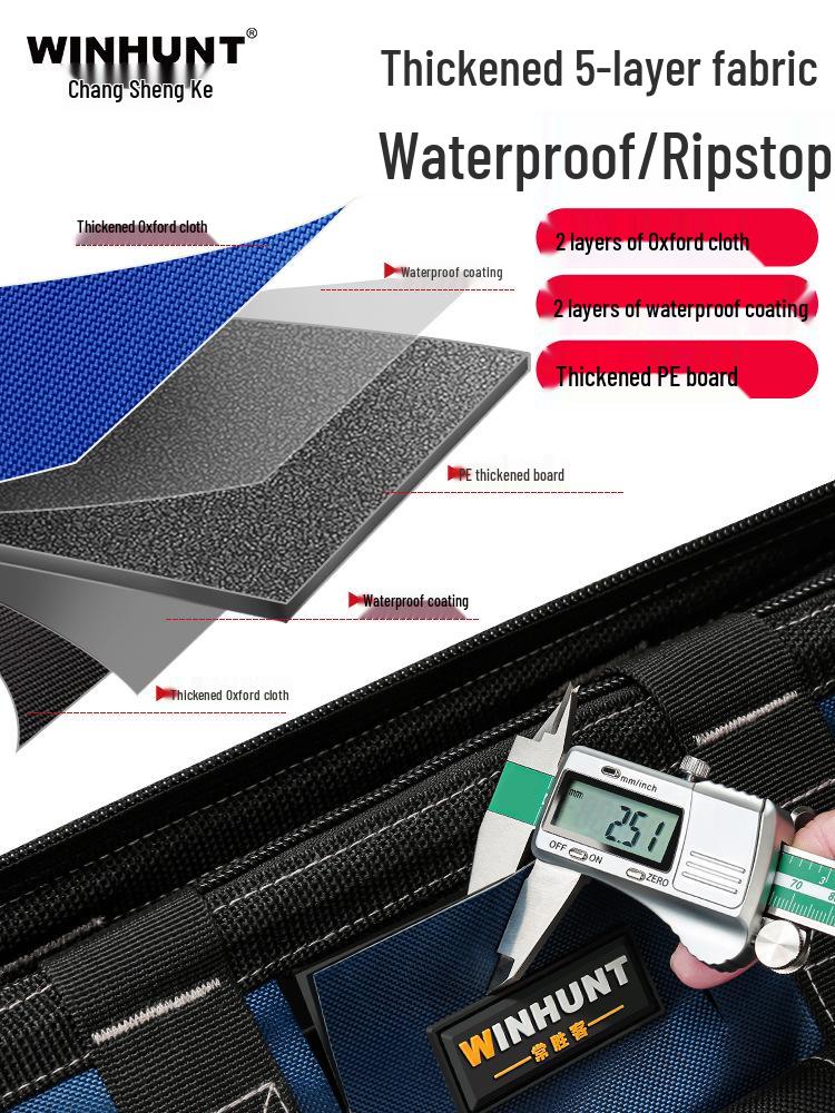Heavy-Duty Waterproof Electrician Tool Bag for Household and Car Use