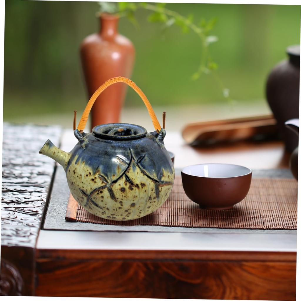 Mipcase Replacement Teapot for Ceramic Kettles and Suitable for Tea Home and Commercial Set of 2 Handles, U-Shaped, Non-Slip, Heat-Resistant, Teapots,