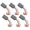 Pack of Six Carbon Brushes for PAG600 Angle Grinders Size 12 X 8 X 5mm