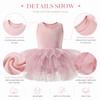 Short Sleeve Baby Girl Ballet Skirt Princes Dress Ballet Performance Costume  Photo Shoot