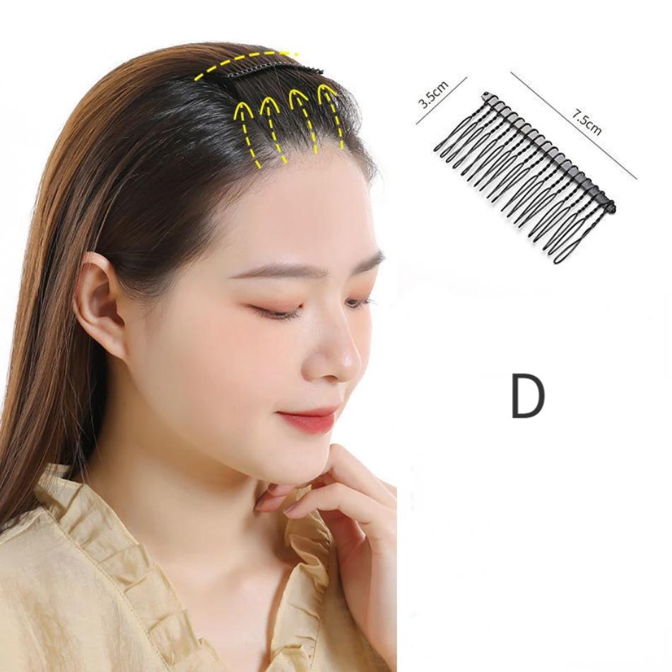 Invisible Broken Hair Hairpin Adult Tiara Tools Roll Curve Needle Bangs Fixed Insert Comb Professional Styling Accessories