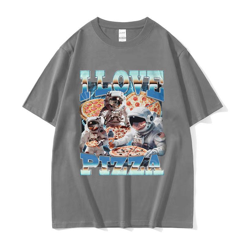 Funny I Love Pizza Meme T Shirt Men Women Vintage High Quality Fashion Tshirts Casual 100 Cotton Oversized Tshirt Streetwear
