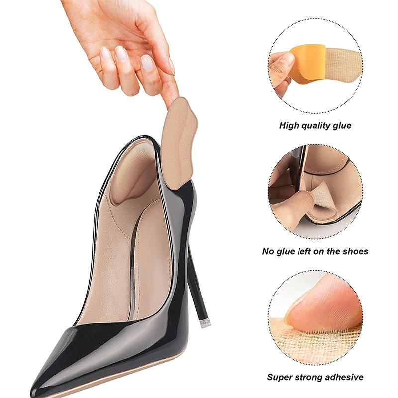 1 Pair Self Adhesive Heel Pad for High Heel Sneakers Pain Relief Adjustable Heel Sticker Protector