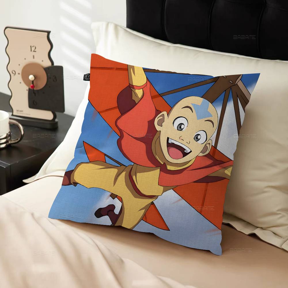 Avatar Der Herr der Elemente Zeichentrick Personalisierte Kissenhülle Kinderzimmer Wilde Party Dekor Kissenbezug Kind Geburtstag Dusche Geschenk