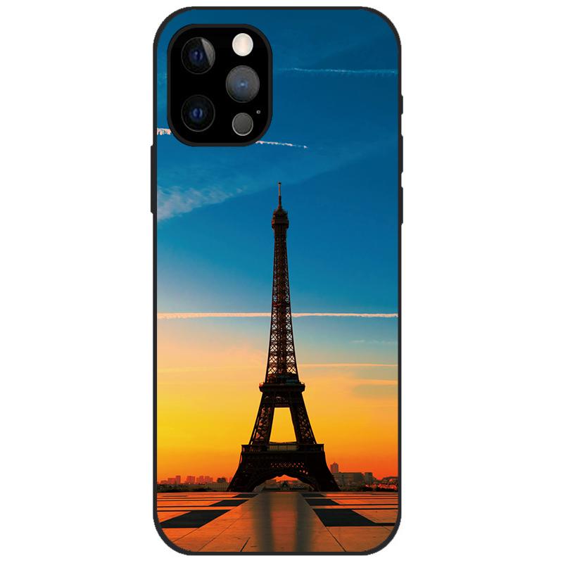 For iPhone 12 Pro Case iPhone12 Pro Bumper Silicon TPU Soft Phone Cover For iPhone 12 Pro Max / 12 Mini Case Cartoon Funda 12Pro