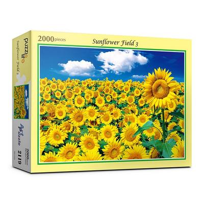 Puzzle Life Sunflower Field 3 Puzzle PL2119, gemischte Farben, 2000 Teile Puzzle, Kinderspiele, Lernspielzeug