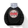 Unisex Oversized Bomber Jacket With Embroidered Casual Cotton-Polyester Blend Outerwear Fall