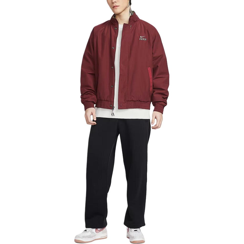 Nike Club FW25 Year Of The Horse Limited Edition Loose Fit Stand Collar Zip Fleece Woven Long Sleeve Jacket Men Jackets IQ3705613