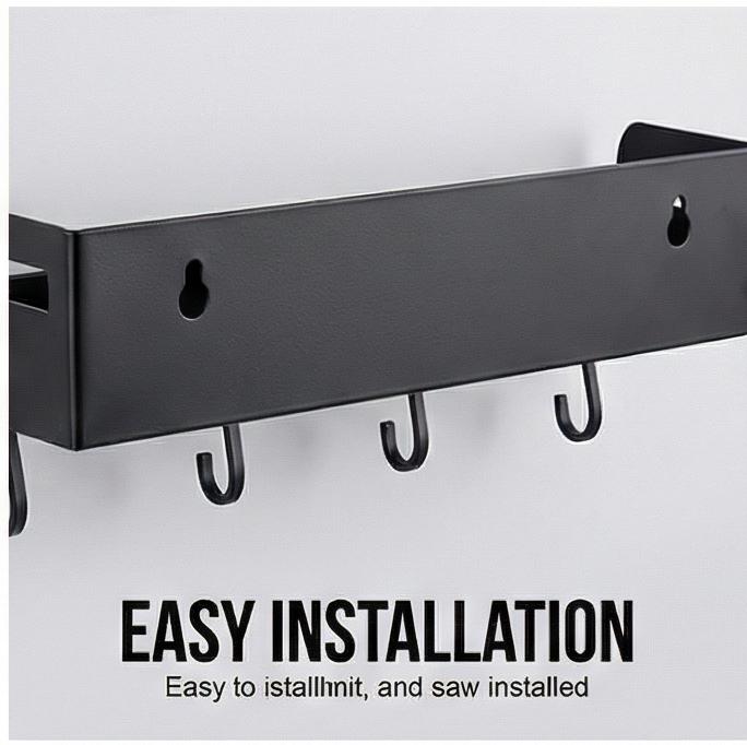 Spersonalizowany wiszący regał kuchenny, konstrukcja bez wiercenia, warstwowy aluminiowy półka do ociekania naczyń i przypraw