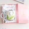Ins High Value Tulip Mug Niche Design Sense Ceramic Cup for Girls Drinking Water Cup Coffee Cup for Home Use