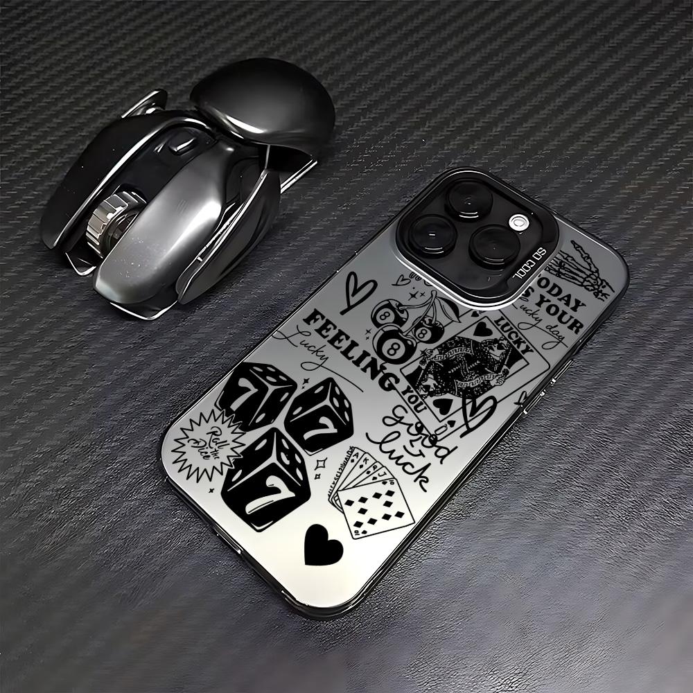 Dice Poker Cherry Pattern Phone Case for Samsung Galaxy A16 A06 A35 A55 A25 A05S A15 A56 A54 A36 A34 A24 A26 A14 A05 A04 4G 5G